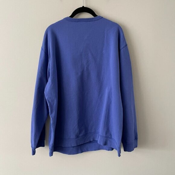 Boca Authentic Crew Neck Pullover Long Sleeve Casual Sweatshirt Blue Large - Picture 3 of 7